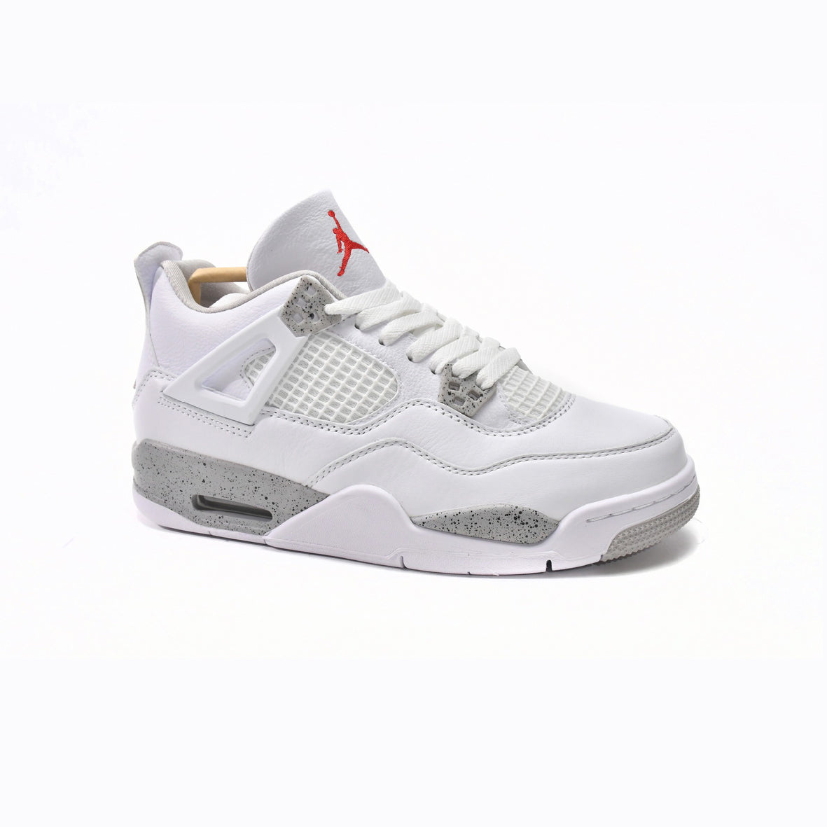 Zapatillas Nike Air Jordan 4 Retro White Oreo Blanco Cemento Hombre