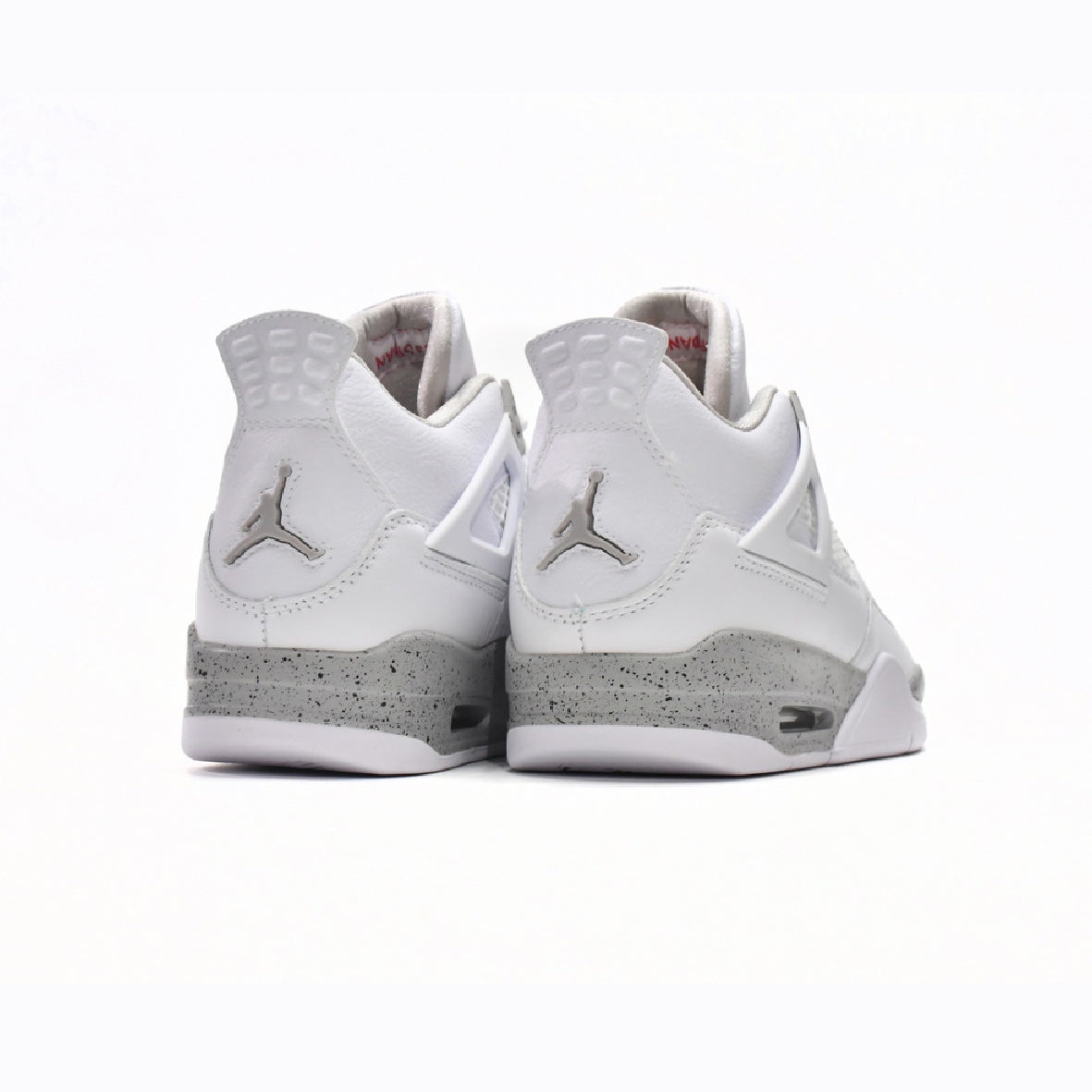 Zapatillas Nike Air Jordan 4 Retro White Oreo Blanco Cemento Hombre