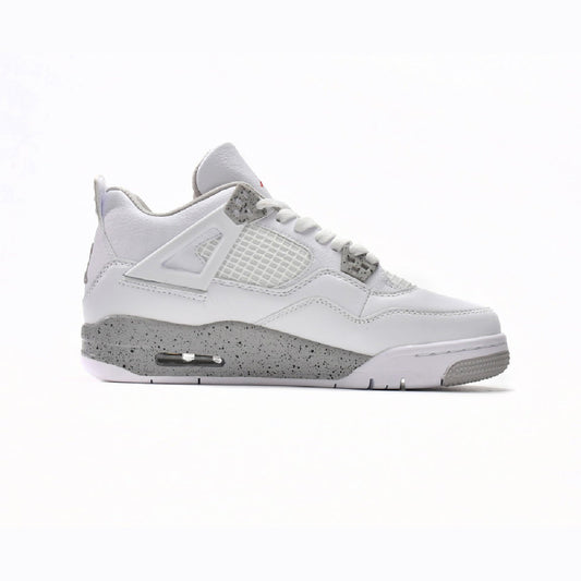 Zapatillas Nike Air Jordan 4 Retro White Oreo Blanco Cemento Hombre