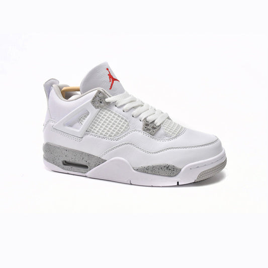 Zapatillas Nike Air Jordan 4 Retro White Oreo Blanco Cemento Hombre